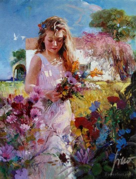 Flores Painting - Pino Daeni 1 Impresionismo Flores